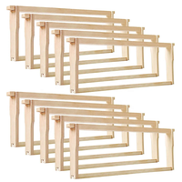 Neuer Mittelgroßer Super-Bienenrahmen Langstroth 48,3x44,8x15,9cm Kiefernholz Unmontiert Imkerei-Ausrüstung 1 Jahr Garantie Modell