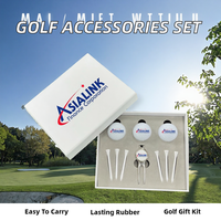 Vente en gros usine : Ensemble d'accessoires de golf haut de gamme en caoutchouc, cadeaux pour hommes et femmes, avec fourche de golf portable et tees