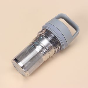 <span class=keywords><strong>Thermos</strong></span> isotherme portable en acier inoxydable SUS304 à double paroi avec poignée de transport et filtre à thé en maille fine amovible - Product Image 3
