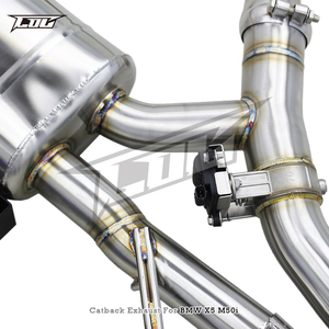 Pot d'échappement Catback à valve OEM pour <span class=keywords><strong>BMW</strong></span> X5 <span class=keywords><strong>M50i</strong></span> 4.4TT 2019-2024 Système de silencieux de tuyau d'échappement en acier inoxydable avec télécommande - Product Image 5