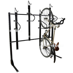 Bike <span class=keywords><strong>parking</strong></span> stand 4 bikes wall mounted indoor vertical bike rack - Product Image 2