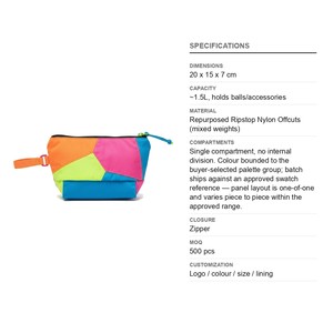 Bolsa de Pickleball de Retazos Reciclados, Bolsa para Pelotas de Tenis con Logotipo Personalizado al por Mayor - Product Image 6