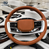 Volant en cuir professionnel prêt à l'emploi, design sportif et luxueux, compatible avec Land Rover Range Rover Discovery Defender