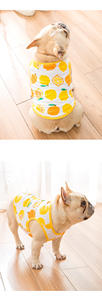 Chaleco transpirable para perros con estampado de limón de verano al por mayor de fabricante, regalo de Navidad hecho de poliéster - Product Image 4