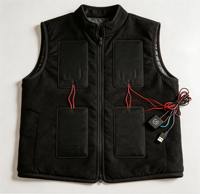 Kit de 4 láminas calefactoras de grafeno con un controlador para cuatro películas calefactoras, multizona, tamaño personalizado, voltaje y temperatura ajustables, para chalecos y chaquetas calefactables