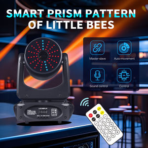 Projecteur de scène LED intelligent IP65 à tête mobile laser RVB pleine couleur avec faisceau prismatique, contrôle DMX512/activation sonore, <span class=keywords><strong>compatibilité</strong></span> <span class=keywords><strong>Nest</strong></span> - Product Image 3