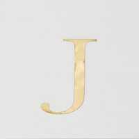 Serviettes de table blanches pour mariage et cocktail, style sac, avec monogramme 'J' en feuille d'or, 3 plis, 50 unités, 4x8 pouces, fabrication directe usine OEM/ODM