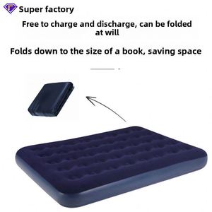 Air <b>Mattress</b> <b>Floor</b> Mat Portable Home Camping Outdoor <b>Sleeping</b> Pad Inflatable Cushion Bed Flocking 200cm - Product Image 3