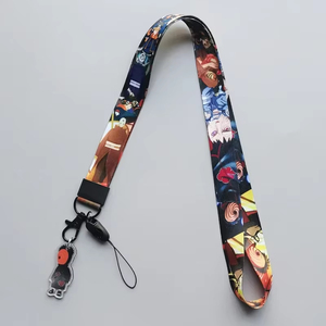 Porte-carte d'identité en polyester avec logo personnalisé Anime, sangle de téléphone avec cordon tour de cou pour Cosplayers et Fans, <span class=keywords><strong>accessoire</strong></span> mignon de dessin animé - Product Image 3