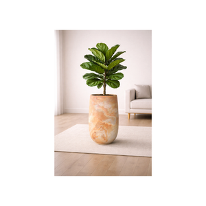 Juego de 3 Macetas Grandes de Fibra de Vidrio Ecológicas para Plantas, Macetas Altas para Interiores, Juego de Macetas para Jardín, al Mejor Precio - Product Image 1