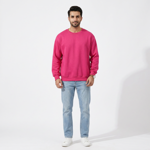 Sweat-shirt à manches longues pour homme, vente en gros, 100% coton, col rond, pour le printemps, l'automne et l'hiver, personnalisable - Product Image 1