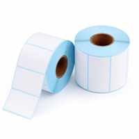 Étiquette thermique autocollante 50 mm x 30 mm pour impression directe, papier sensible à la chaleur coloré OEM pour étiquettes de codes-barres d'emballage
