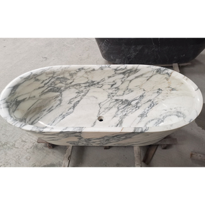 Pietra naturale Free standing Bagno Rotonda Bianco Freestanding <span class=keywords><strong>Vasca</strong></span> In Marmo - Product Image 2