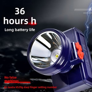 Портативный ультраяркий светодиодный налобный фонарь IP33 с литий-ионным аккумулятором 18650, дальность освещения 50 м, аварийный, перезаряжаемый, с дисплеем - Product Image 2