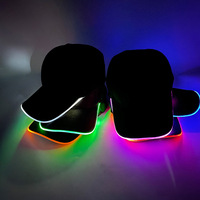 Cappello LED Luminoso per Festival, Club, Hip-hop, Performance, Accessori per Feste Rave, Personalizzabile con Logo