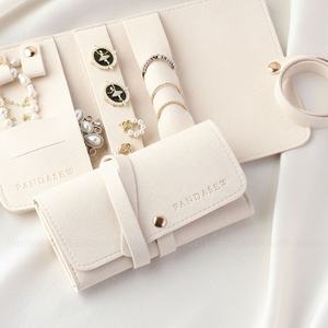 PandaSew porta gioielli da viaggio Organizer rotolo gioielli sacchetto di stoccaggio personalizzato borsa gioielli con Logo personalizzato - Product Image 4