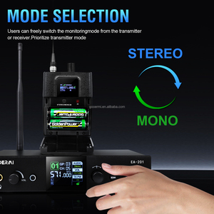 Sistema <span class=keywords><strong>de</strong></span> Monitoreo Inalámbrico In-Ear EA-206 IEM con Transmisor Metálico y <span class=keywords><strong>Receptor</strong></span> <span class=keywords><strong>de</strong></span> Bolsillo, Alcance <span class=keywords><strong>de</strong></span> 80M, Incluye Estuche <span class=keywords><strong>de</strong></span> Almacenamiento Portátil - Product Image 2