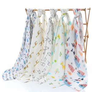 Wholesale price baby blankets for newborns baby muslin swaddle blankets wraps baby swaddle blanket for newborns high quality