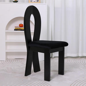 Sillas de Comedor de Diseño Moderno y Lujoso con Forma de Cola de Pez, para Interiores, Hoteles, Cocinas, Cafeterías, de Tela, Madera Maciza, Diseño Retro para Banquetes - Product Image 3