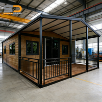 Maison conteneur extensible moderne, étanche et facilement démontable de 20 pieds, idéale pour les bâtiments préfabriqués en appartements