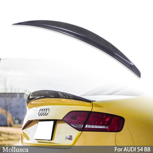 For B8 B8.5 Sedan Style Carbon Fiber <b>Rear</b> <b>Spoiler</b> Trunk Wing 2008-2016 - Product Image 1
