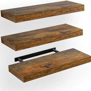 Étagère <span class=keywords><strong>murale</strong></span> flottante en chêne, support de rangement mural en <span class=keywords><strong>bois</strong></span>, étagère de présentation <span class=keywords><strong>murale</strong></span>, panneau de rangement mural robuste - Product Image 1