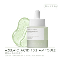 Ampoule pour peaux sujettes aux imperfections et sensibles, acide azélaïque à 10%, sérum facial pour le soin quotidien des taches, formule personnalisée OEM ODM, 30 ml