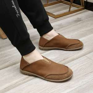 Chaussures décontractées pour hommes en cuir de vachette pleine fleur, respirantes et confortables, style léger, nouvelle collection été 2026 - Product Image 3