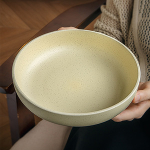 ชามเซรามิกสไตล์มินิมอลญี่ปุ่นขนาด8นิ้วพร้อมบะหมี่ลามิเนตสลัด - Product Image 4