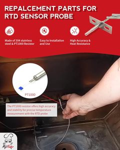 RTD PT1000 Grill-Innentemperaturfühler/-sensor, Ersatz-USB-Anschluss, hohe Genauigkeit für Pit Boss <span class=keywords><strong>Copperhead</strong></span>-Serie - Product Image 3