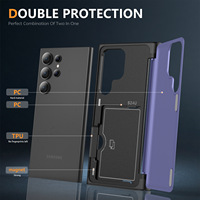 Fente pour carte étui de téléphone portable pour Samsung S24 S23FE Ultra S22 S21 S20 A34 A23 A54 M33 A32 aimant Protection rabat couverture arrière