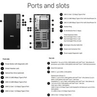 Kemasan Asli Dell Pro Tower QCT1250 Intel Ultra 5 235 Komputer Desktop Set Lengkap dengan 27" Dell E2725HM