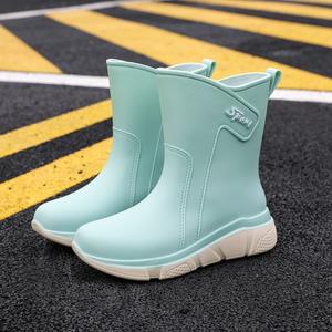 2025 Fine Era, <span class=keywords><strong>Botas</strong></span> <span class=keywords><strong>de</strong></span> lluvia <span class=keywords><strong>de</strong></span> tubo medio simples a la moda para <span class=keywords><strong>mujer</strong></span>, <span class=keywords><strong>botas</strong></span> <span class=keywords><strong>de</strong></span> trabajo <span class=keywords><strong>de</strong></span> cocina impermeables antideslizantes 2025, venta al por mayor - Product Image 1