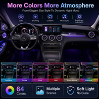 Kit d'éclairage d'ambiance 64 couleurs 12V pour Mercedes-Benz Classe C GLC X253 W205 (2014-2021) Garantie 1 an