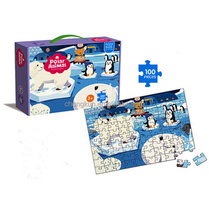 Rompecabezas de Juego Personalizado con Logotipo del Fabricante, Juego de 24/48/100 Piezas, OEM, Juguete Educativo DIY para Niños, Rompecabezas de Piezas Grandes - Product Image 3