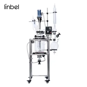 10 Liter Jacketed Glass Reactor with Factory Price