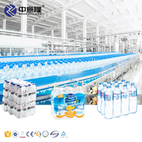 Machines d'emballage de petites bouteilles de plastique PET de liquide potable Machine de remplissage d'eau minérale entièrement automatique Ligne de production Usine
