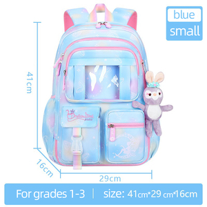 New Design Fashion Trend Students School <b>Bags</b> 1-6 Grades to Reduce the Burden of Portable Shoulder <b>Bags</b> for School Girl Children - Product Image 2
