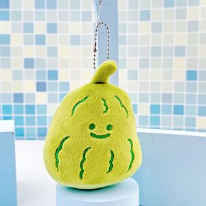 Mini verdure balsamo pera peluche verde verdure cibo imbottito cuscino adorabile creativo balsamo bambola cuscino portachiavi - Product Image 6
