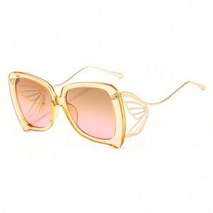 Nouveauté 2020, lunettes de soleil pour femmes, mode rétro, logo personnalisé, décoration papillon Hades, lunettes de soleil œil de chat surdimensionnées UV400 - Product Image 6