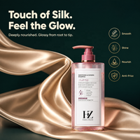 Shampooing Lissant Anti-Frisottis en Gros 500ml Brillance Soyeuse Réparateur Nourrissant pour Cheveux Abîmés Marque Privée OEM