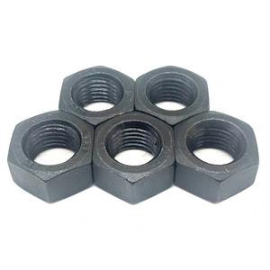 Écrous hexagonaux noirs en acier au carbone, filetage métrique, droitiers, pour fixation industrielle lourde - Product Image 5