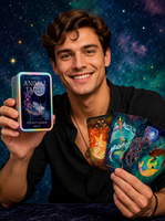 Guide d'impression de cartes de tarot éducatives et de divertissement personnalisées |   Boîte à rabat en papier noir 310 g/m² avec dorure à chaud pour jeux de société
