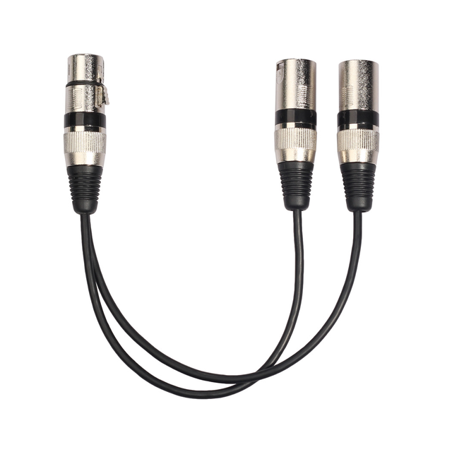 High Quality 3-Pin XLR Cable Male to Female Audio One Female and Two Male Rotating Wire