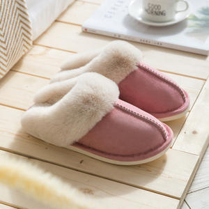 Chaussons d'intérieur en fourrure pour femmes, mode luxueuse, fourrure complète, printemps, EVA respirant, chaud, pelucheux, antidérapant, pour couples - Product Image 4