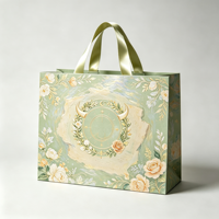 Sac en papier haut de gamme à thème zodiacal avec poignée en ruban gaufré 3D, sac de shopping écologique personnalisé avec logo imprimé