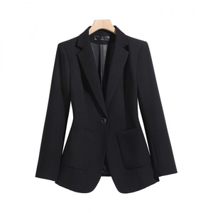 Green Fitted Blazer For Women Slim Fit Solid Color Spring Autumn Style 2026 Casual Wear - Product Image 5
