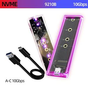 سبائك الألومنيوم <span class=keywords><strong>M</strong></span>.<span class=keywords><strong>2</strong></span> M5 M6 M7 NGFF3.1 NVME نوع C الأقراص الصلبة حالة الضميمة ساتا SSD الحالة الصلبة إلى USB3.1 القرص الصلب الخارجي - Product Image 6