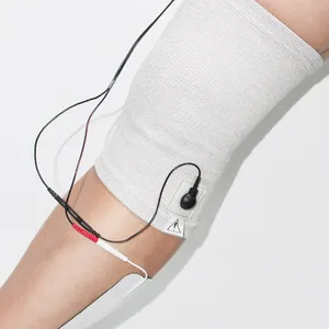 膝关节带TENS/EMS单位治疗机，用于关节疼痛和韧带损伤，膝关节疼痛 (自由尺寸)