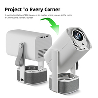 Proyector 2026, 2+32Gb, 4K Full HD, Android 14, 20W para Altavoz, Corrección Trapezoidal Automática, 45-3000 Lúmenes, Portátil, para Juegos y Fútbol, A005 Pro